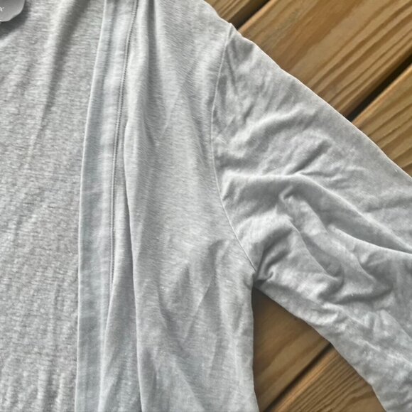 ** Alex T Linen T Shirt Cardigan Small heathered gray - Picture 5 of 10